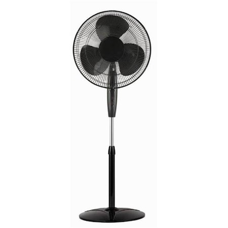 Swivel Black Fan Oscillating Stand Remote - 18 in. SW104847